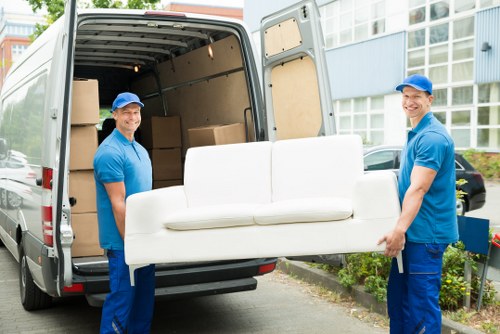 Careful piano moving in a Marylebone residential property