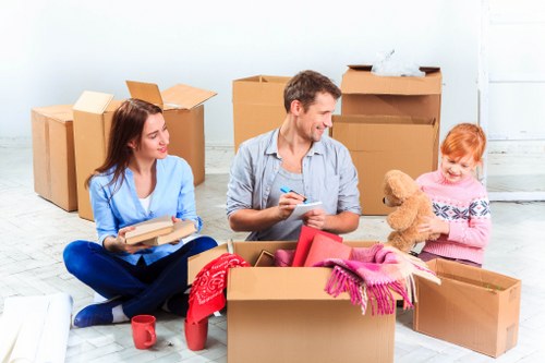 Protective packing and careful loading for furniture removals in Marylebone