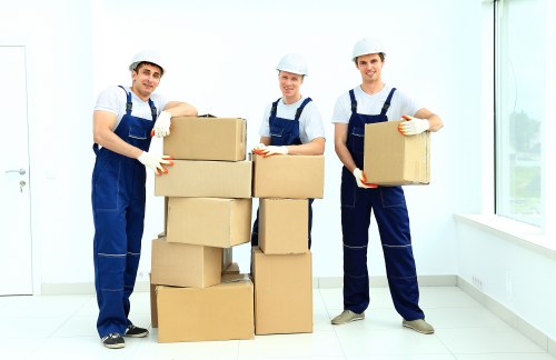 Preparation checklist and packing materials for a Marylebone property move