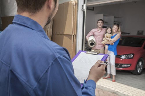 Commercial movers handling office and retail items in the Marylebone area