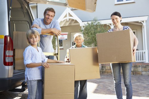 Careful unloading and placement of furniture during a Marylebone removal