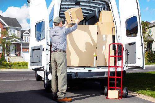Loading furniture into a van for a Marylebone relocation