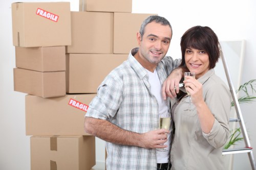 Secure transport of household items with a Marylebone removal van